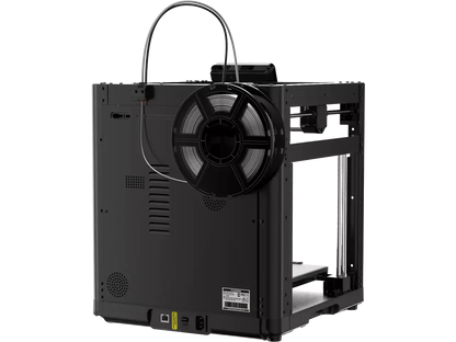 Flashforge Adventurer 5M 3D Drucker mit Spulenhalter und offener Bauweise, ideal für Einsteiger.