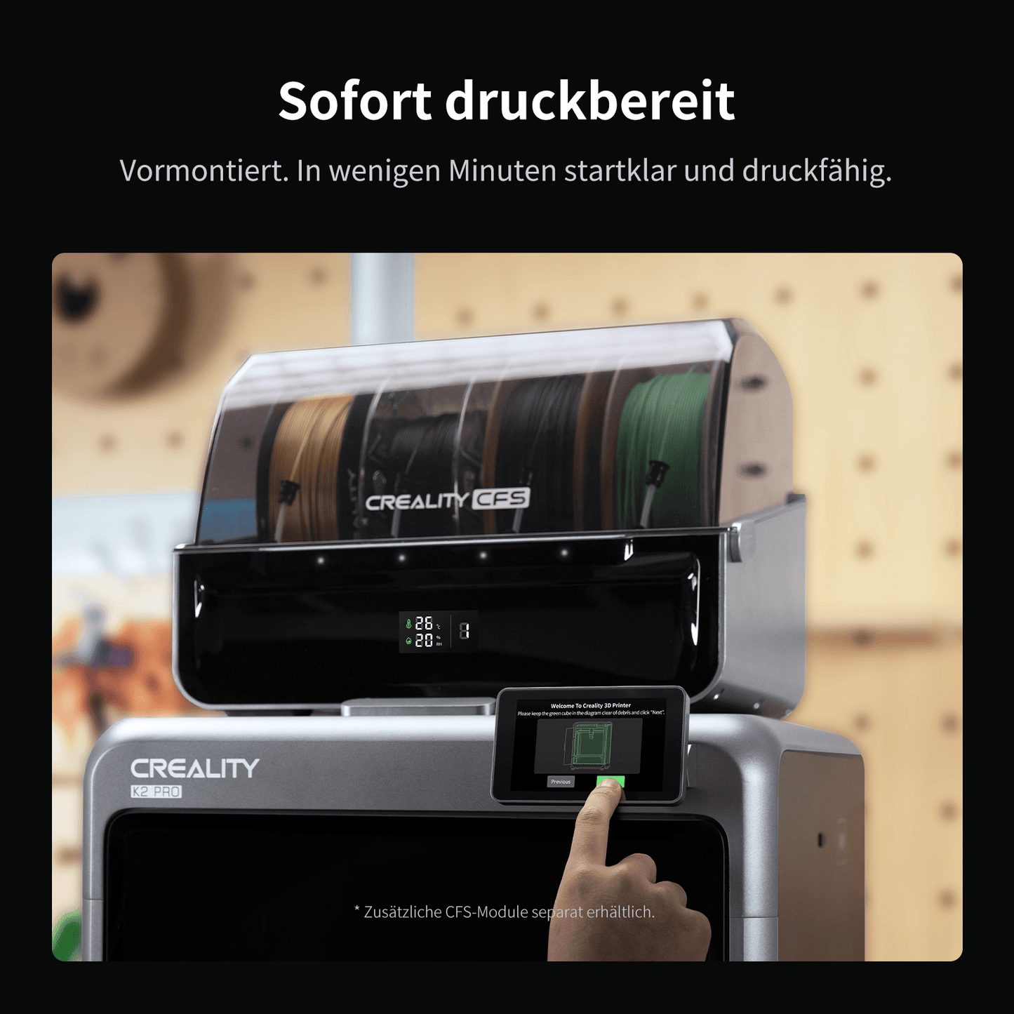 Creality K2 Pro Combo – Aerospace Aluminium Rahmen