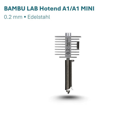 Bambu Lab Hotend A1-Serie 0.2 mm Düse aus Edelstahl für präzises 3D-Drucken