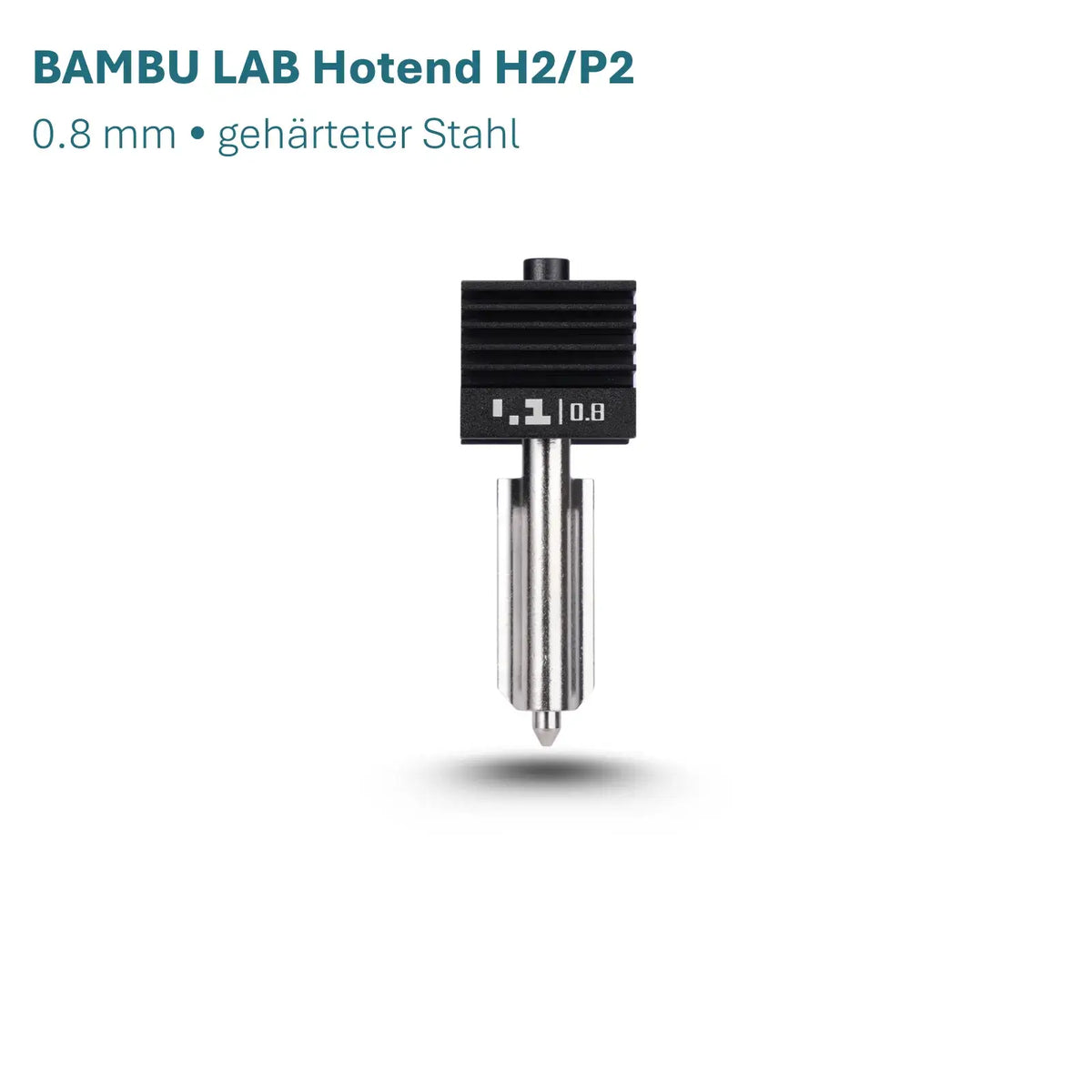 Bambu Lab Hotend H2/P2-Serie 0.8 mm gehärteter Stahl für präzisen Düsenwechsel