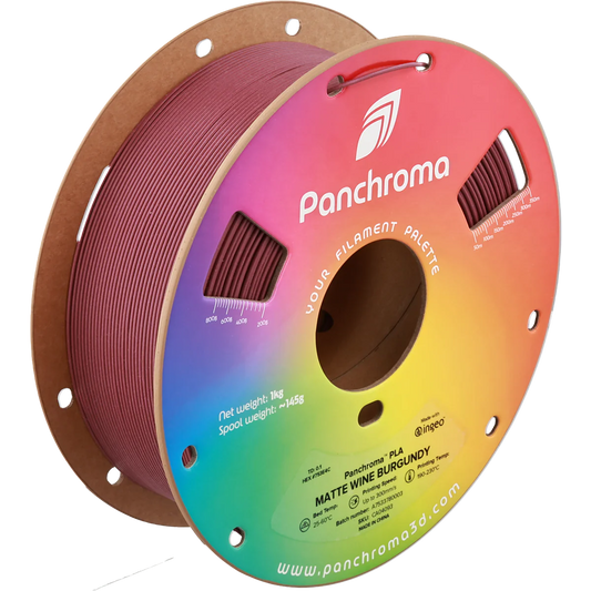 Polymaker Panchroma PLA Matte Filament in Wine Burgundy, Spule