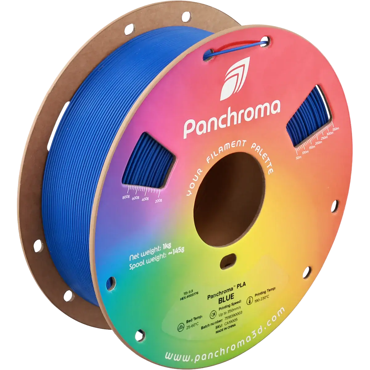 Polymaler Panchroma Basic PLA – Filament für den 3D-Druck auf blauem Spool