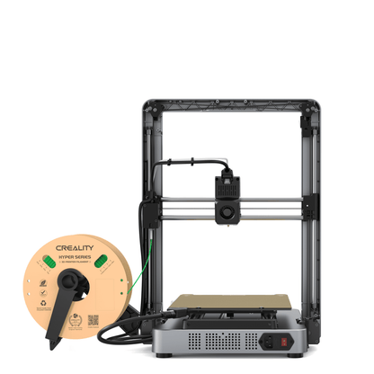 Creality Ender-3 V3 – High-Speed FDM 3D-Drucker mit Zubehör und Filamentrolle.