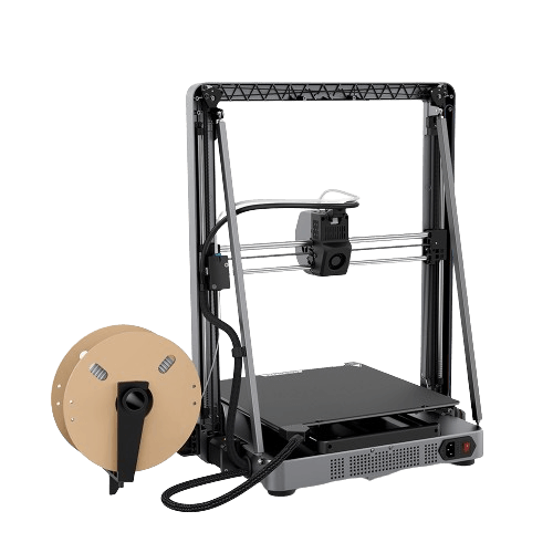 Creality Ender-3 V3 Plus 3D Drucker – CoreXZ, 300³ mit angrenzender Filamentrolle.