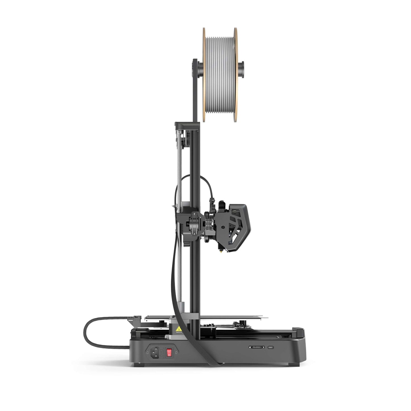 Creality Ender-3 V3 SE 3D Drucker für Einsteiger seitliche Ansicht mit Filament-Rolle