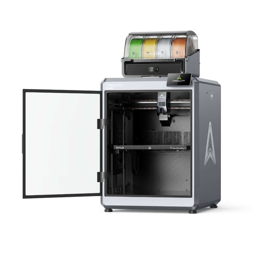Creality K2 Plus Combo – FDM 3D-Drucker mit CFS, offenes Design und aktiver Kammerheizung.