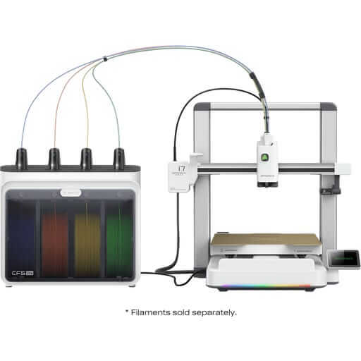 Creality SPARX i7 Color Combo 3D Drucker mit Vierfarb-Drucksystem und Farbfilamenten.