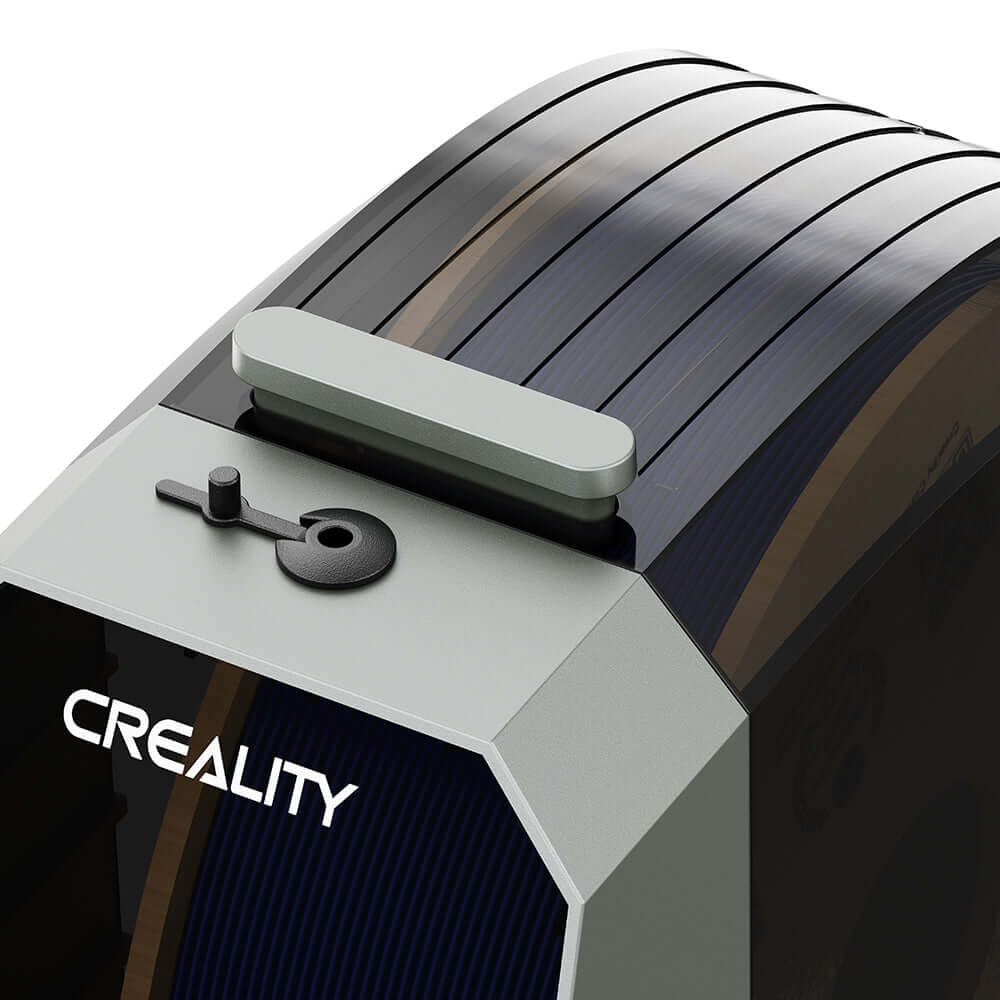 Creality Space Pi Filament Dryer – 1 Spule, 360° PTC top view showing design and features for 3D printing.