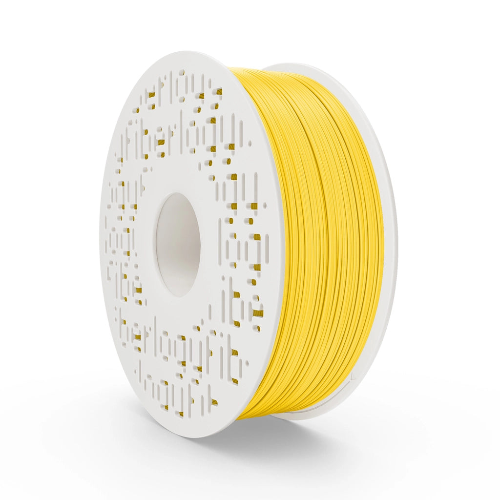 Fiberlogy Nylon PA12 – Technisches Filament für anspruchsvolle Bauteile in Gelb, 1,75 mm, 1 kg Spule.
