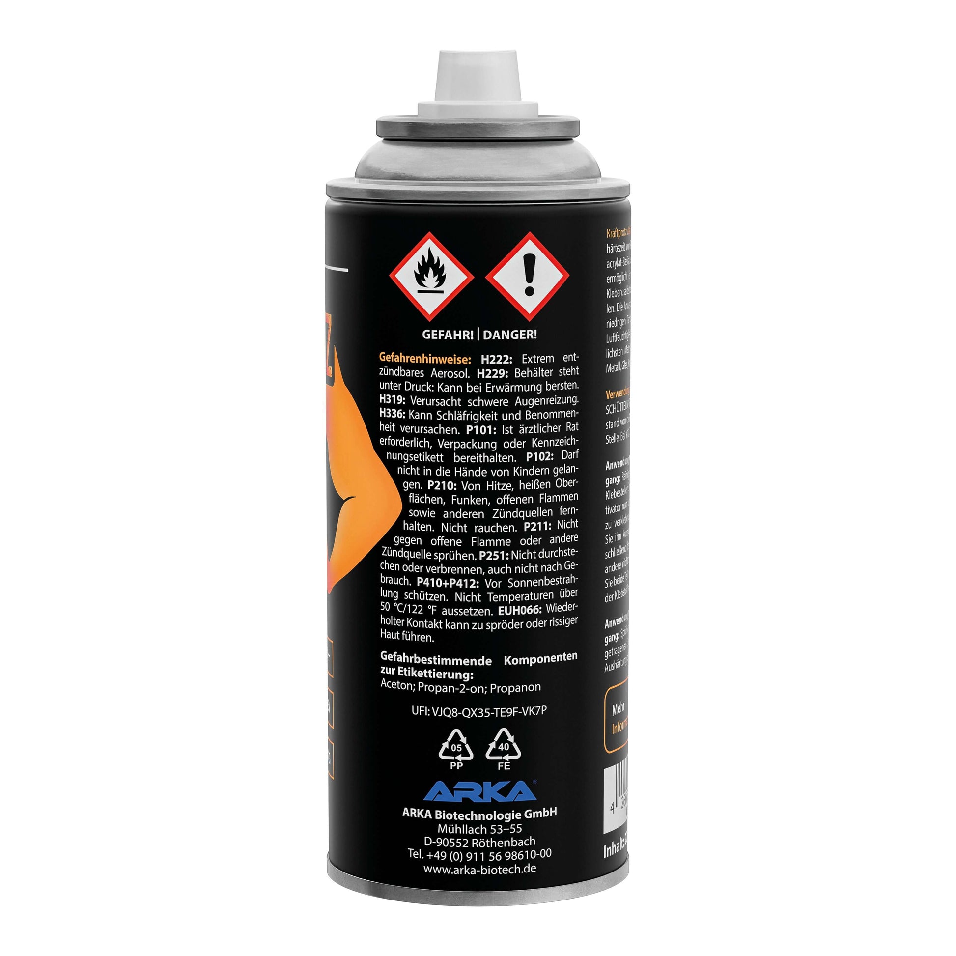 ARKA Kraftprotz Aktivator-Spray für ultra schnelle Verklebungen im 3D-Druck