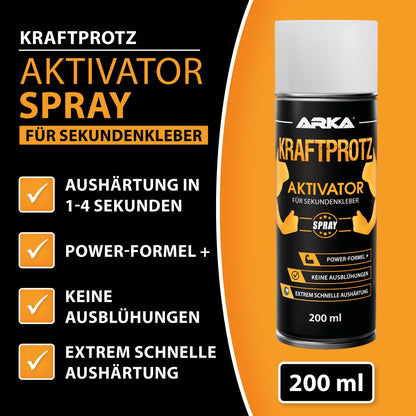 ARKA Kraftprotz Aktivator-Spray für ultra schnelle Verklebungen im 3D-Druck