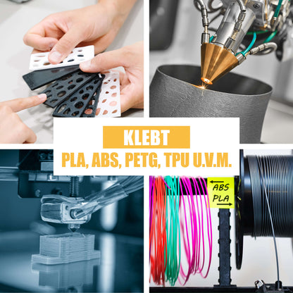 ARKA Kraftprotz 3D-Druck Bundle - Sekundenkleber & Aktivator – Kleben von PLA, ABS, PETG und TPU.