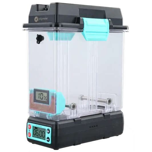 Polymaker PolyDryer Dock + Box zur Trocknung und Lagerung für 3D-Druck Projekte.
