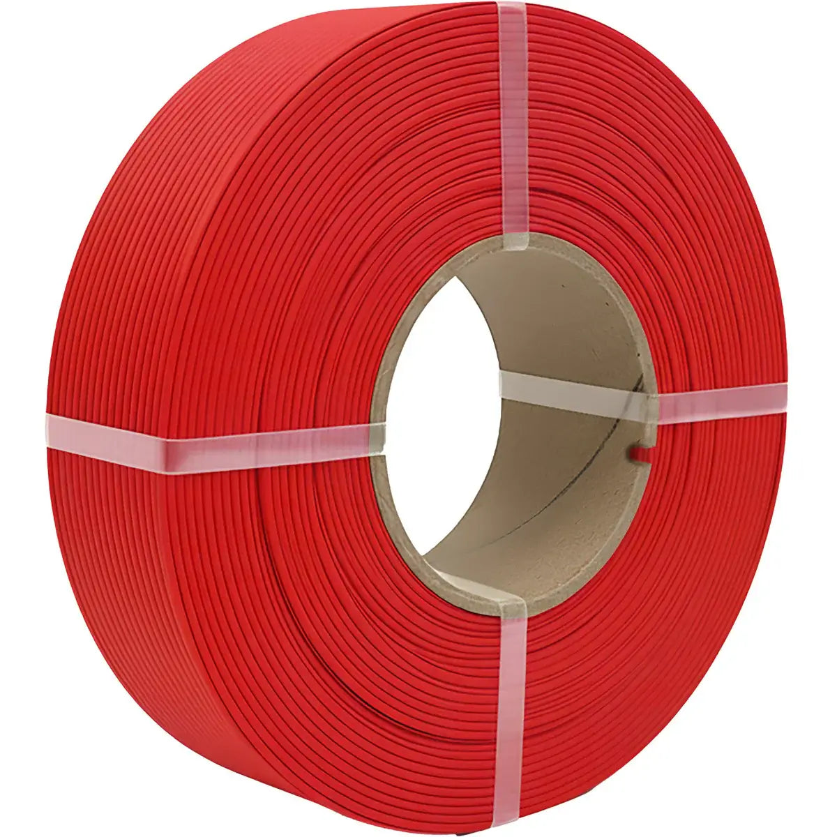 Polymaker Panchroma PLA Matt - das PLA für sanfte Oberflächen, rotes 3D-Druck-Filament auf einer Spule.