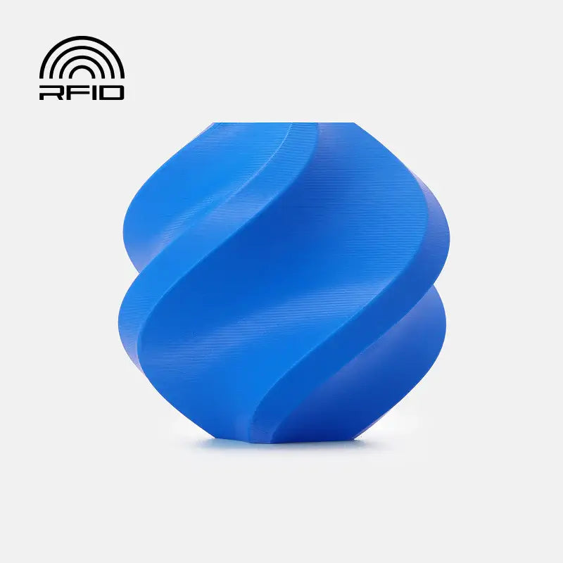 Bambu Lab PETG Basic – Filament für Outdoor & Funktion in blauer 3D-Druckskulptur