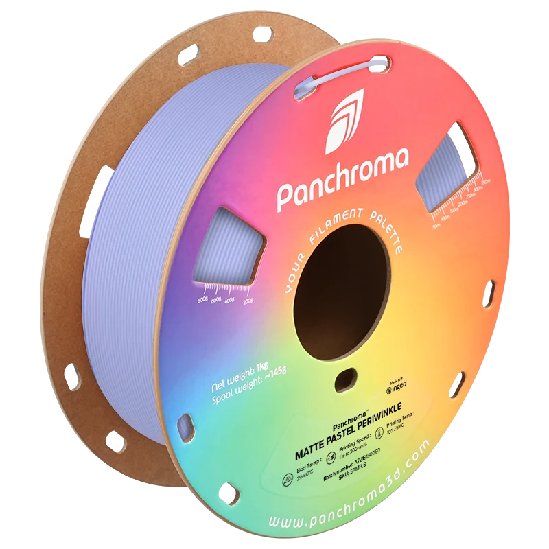 Polymaker Panchroma PLA Matte Filament in Pastel Periwinkle, Spule