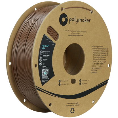 Polymaker ASA Filament in Army Brown, 1.75 mm Durchmesser, 1.00 kg Rolle für Hochleistungs-3D-Druck im Freien.