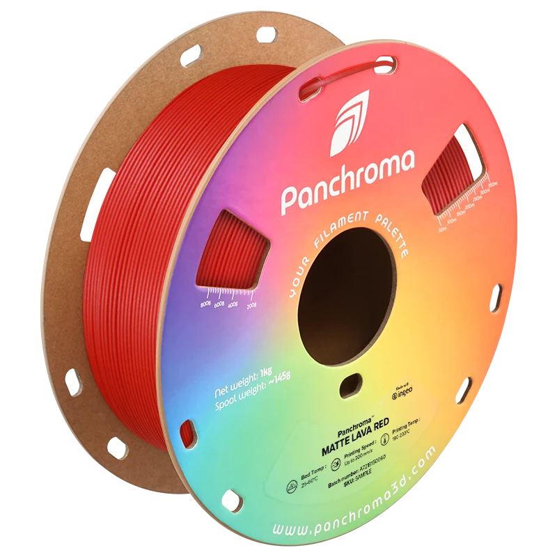 Polymaker Panchroma PLA Matte Filament in Lava Red als Spule oder Refill, Ansicht 2