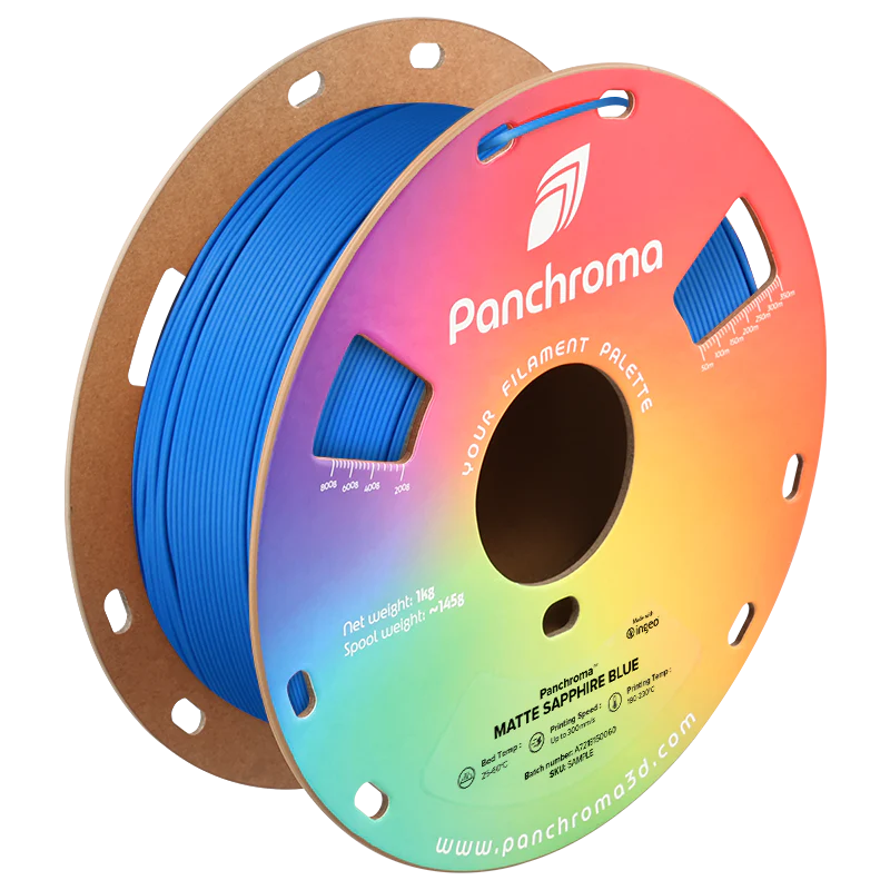 Polymaker Panchroma PLA Matte Filament in Sapphire Blue als Spule oder Refill, Ansicht 2