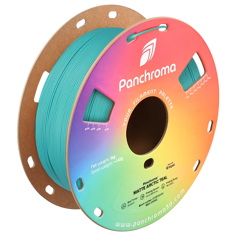 Polymaker Panchroma PLA Matte Filament in Arctic Teal, Spule
