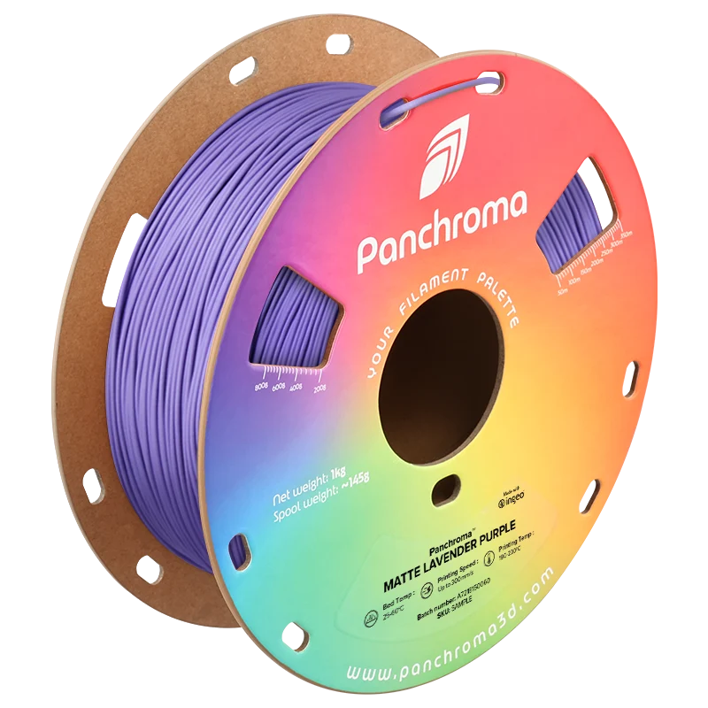 Polymaker Panchroma PLA Matte Filament in Lavender Purple, Spule