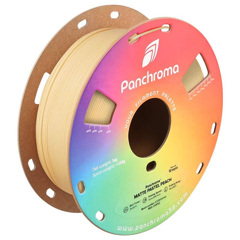 Polymaker Panchroma PLA Matte Filament in Pastel Peach, Spule