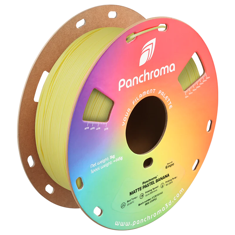 Polymaker Panchroma PLA Matte Filament in Pastel Banana, Spule