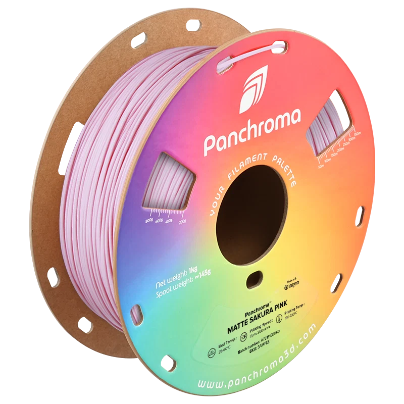 Polymaker Panchroma PLA Matte Filament in Sakura Pink, Spule