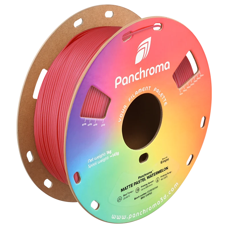 Polymaker Panchroma PLA Matte Filament in Pastel Watermelon, Spule