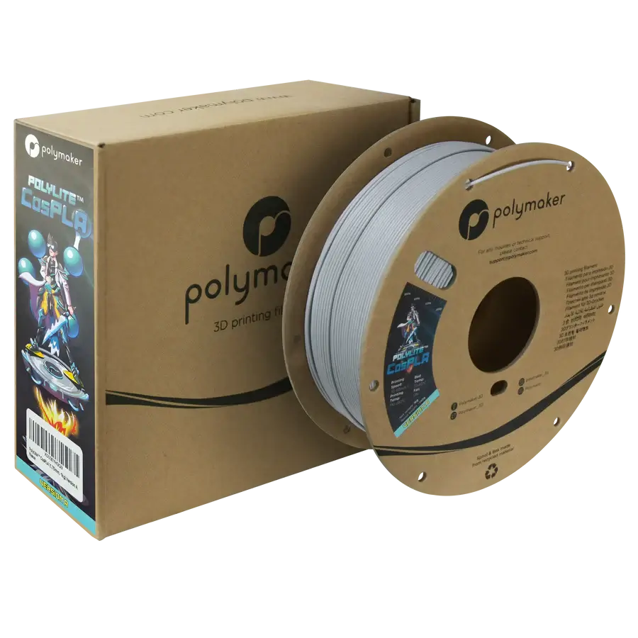 Polymaker PolyLite CosPLA – PLA-Filament für Cosplay in der Verpackung