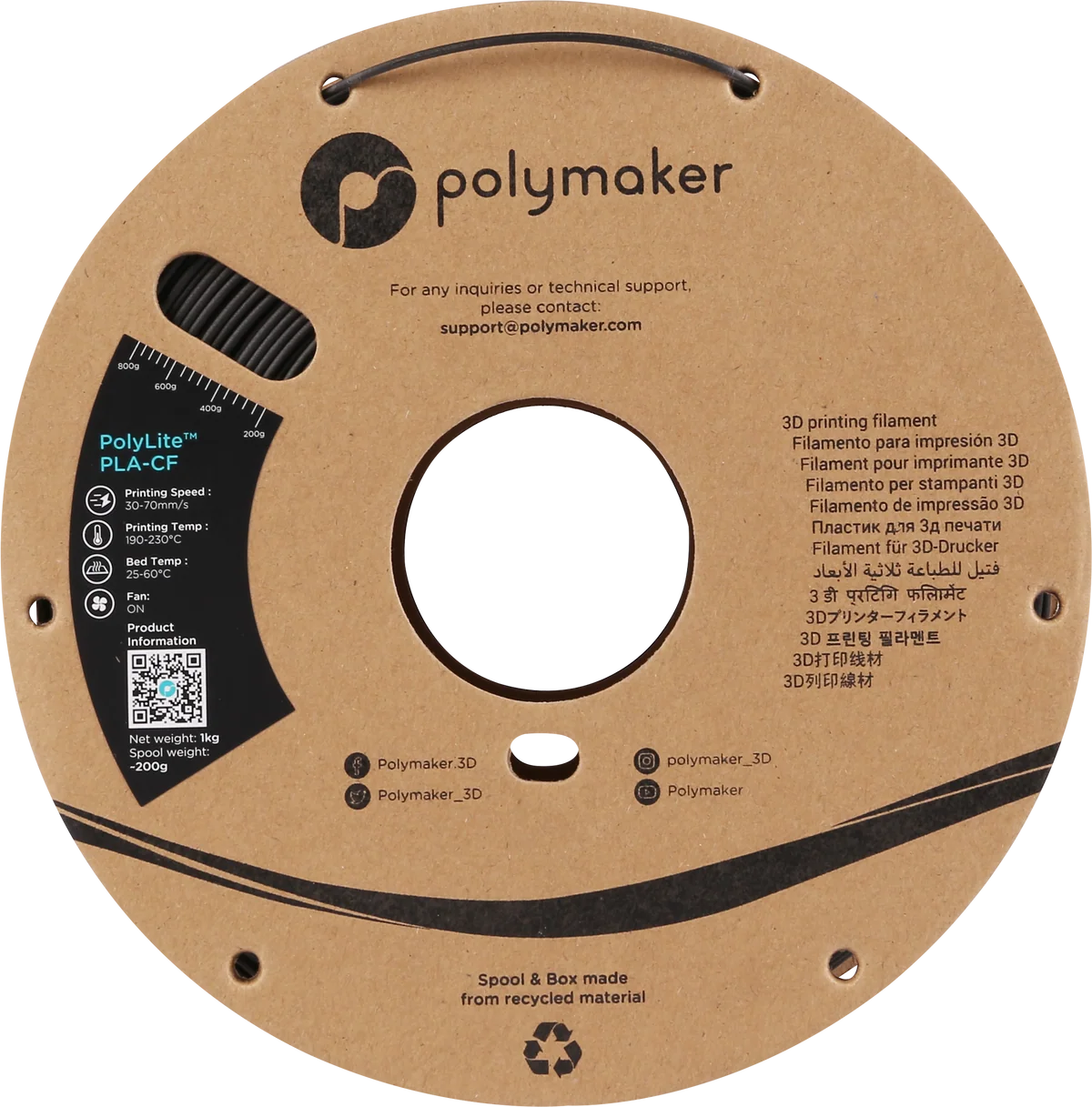 Polymaker PolyLite PLA-CF Filament