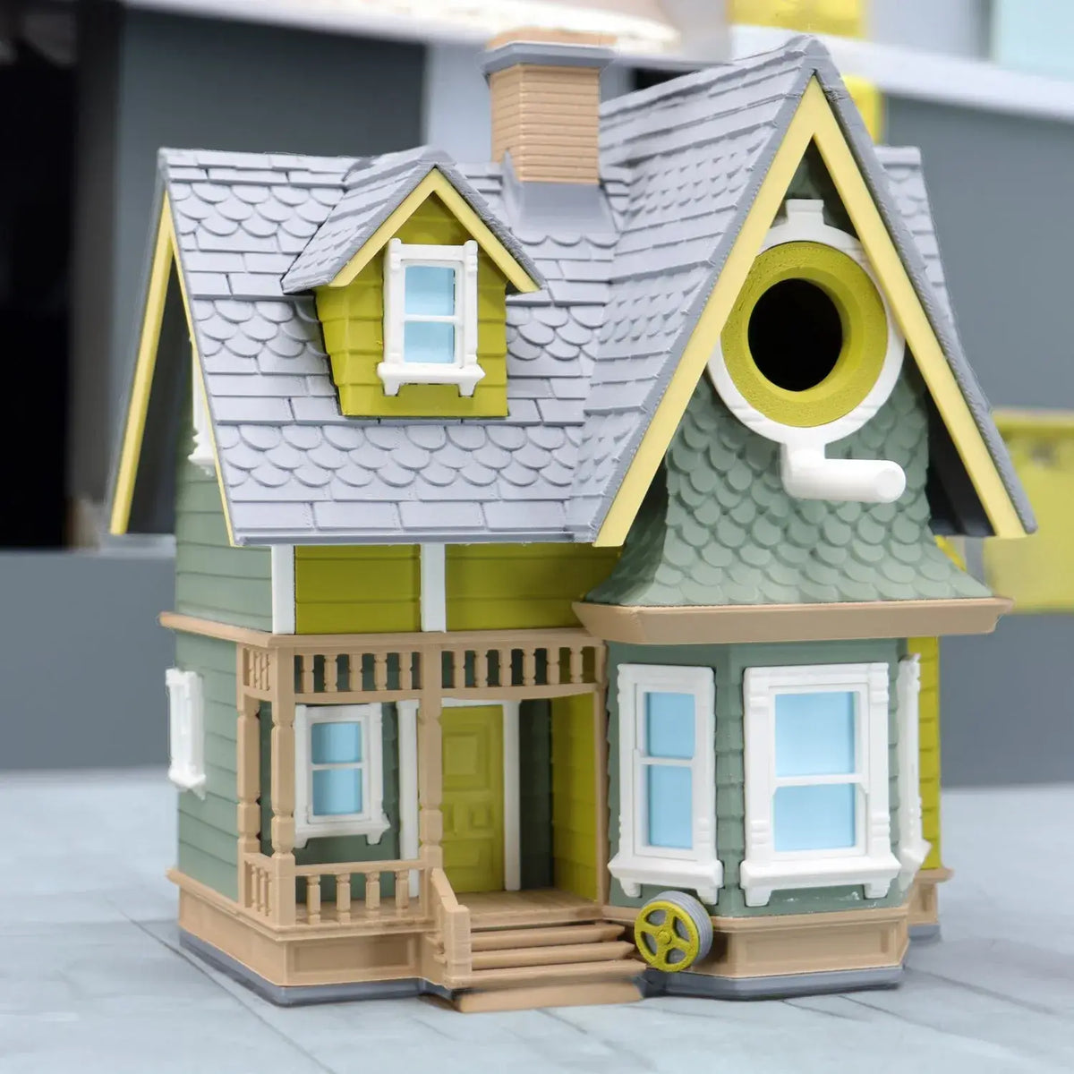 Polymaker Panchroma PLA Matte Filament: Gedrucktes Modellhaus in mehreren Farben aus mattem PLA