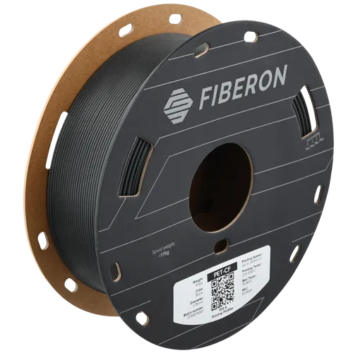 Polymaker Fiberon™ PET-CF17 spool featuring carbon fiber reinforced PET filament for high-performance applications.