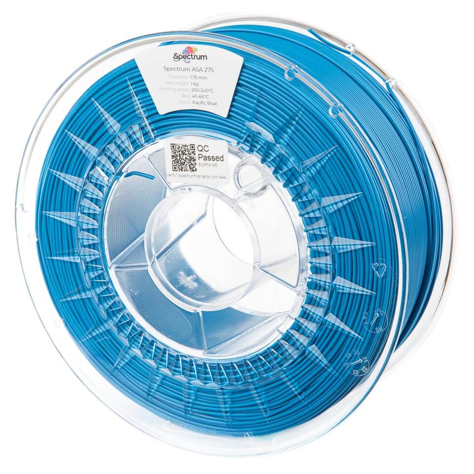 Spectrum ASA 275 – UV-beständiges ASA Filament auf einer Spule in Blau
