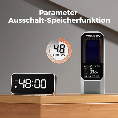Creality Space Pi Filament Dryer – 1 Spule, 360° PTC mit 48 Stunden Speicherfunktion und Display.