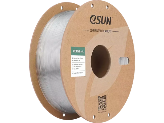 eSUN PETG-Basic 3D-Druck Filament auf einer Spule für robustes Drucken