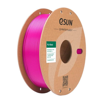 eSUN PLA-Basic pink filament on spool for reliable 3D-Druck applications.