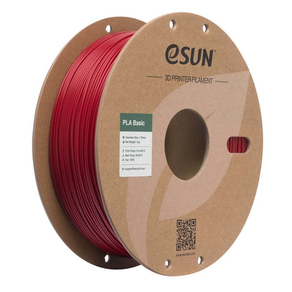 eSUN PLA-Basic rot 3D-Druck Filament auf Rolle für zuverlässige und reproduzierbare Drucke