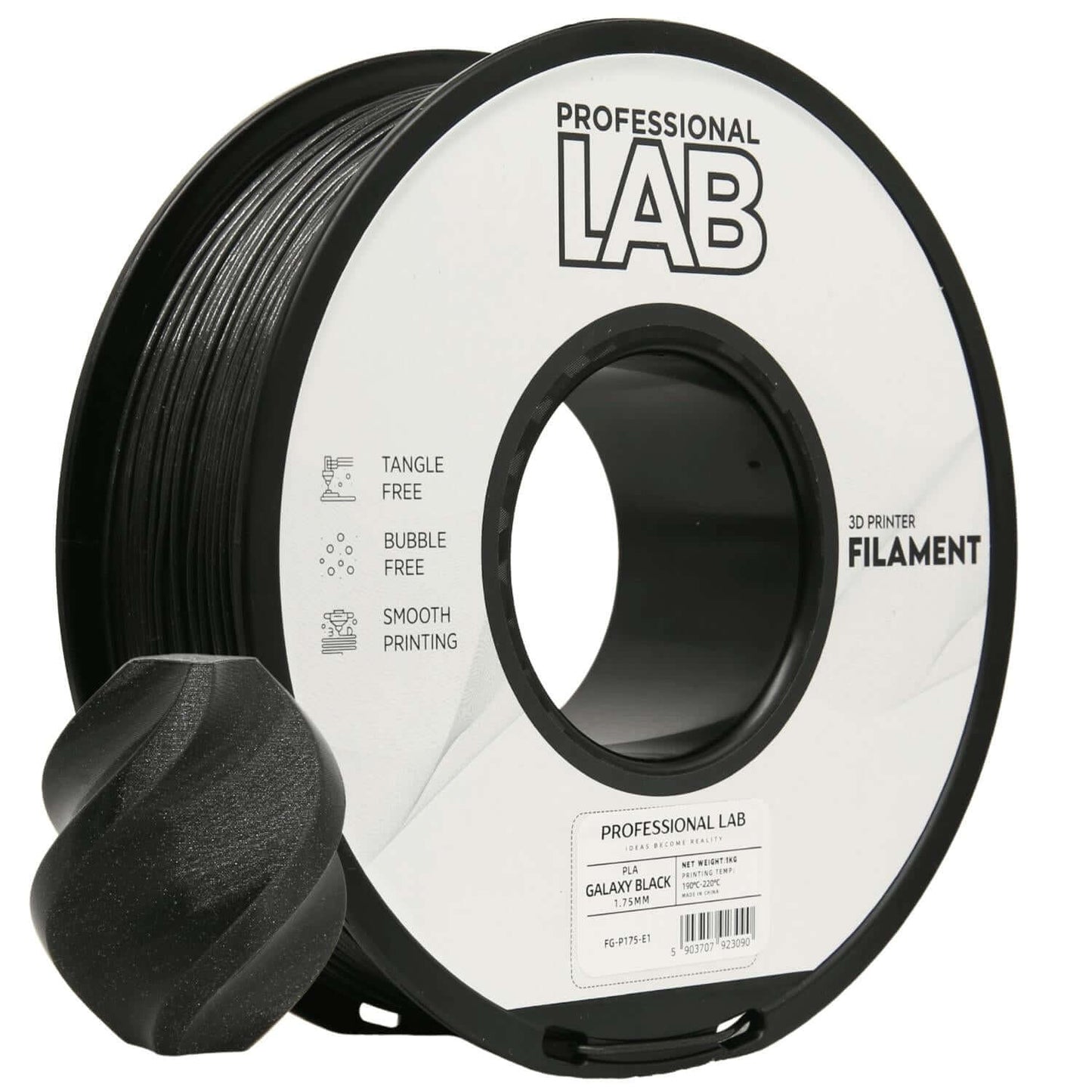 Professional Lab PLA Galaxy – Glitzerfilament mit Effekt auf Spule für 3D-Druckprojekte.