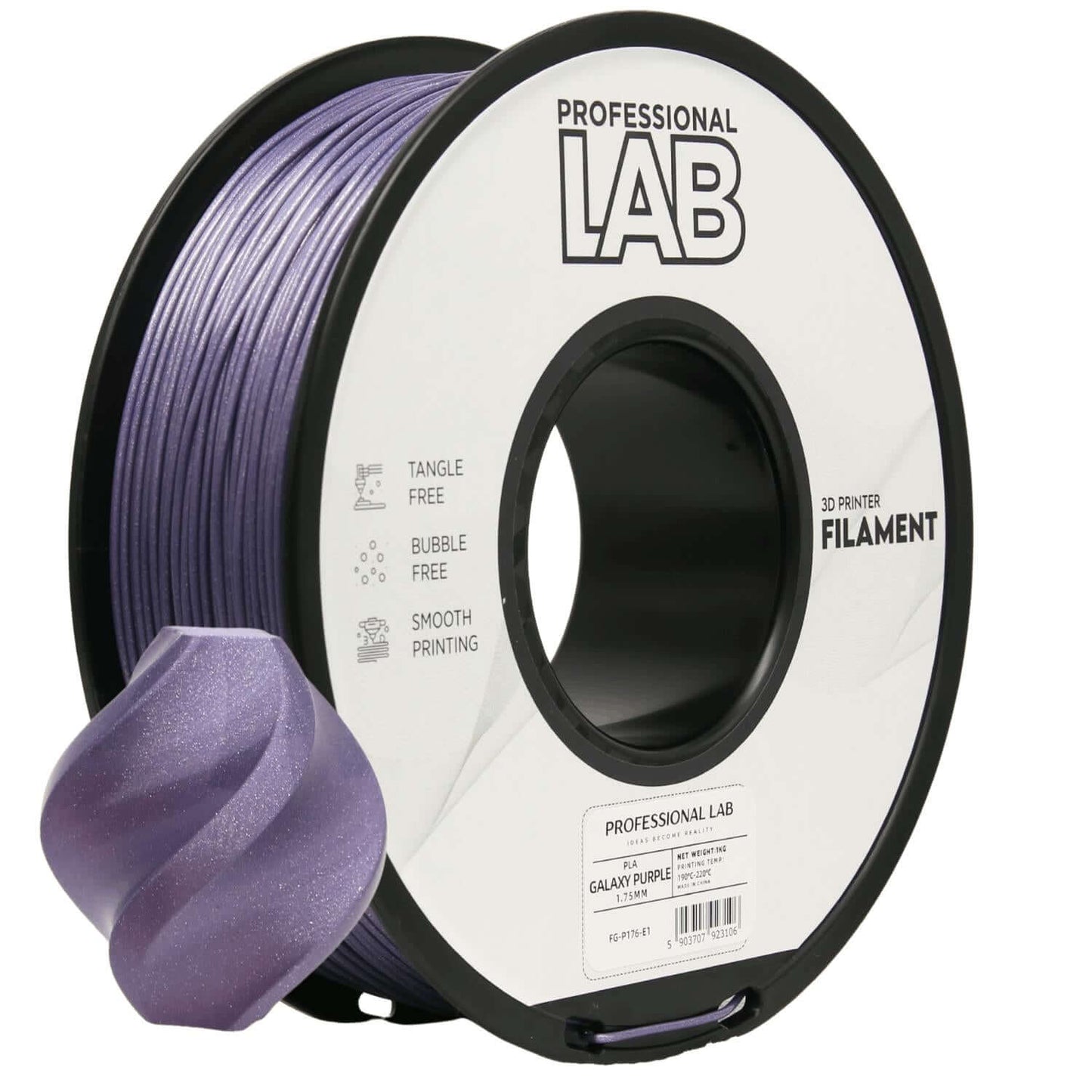 Professional Lab PLA Galaxy – Glitzerfilament mit Effekt auf Spule für 3D-Druck