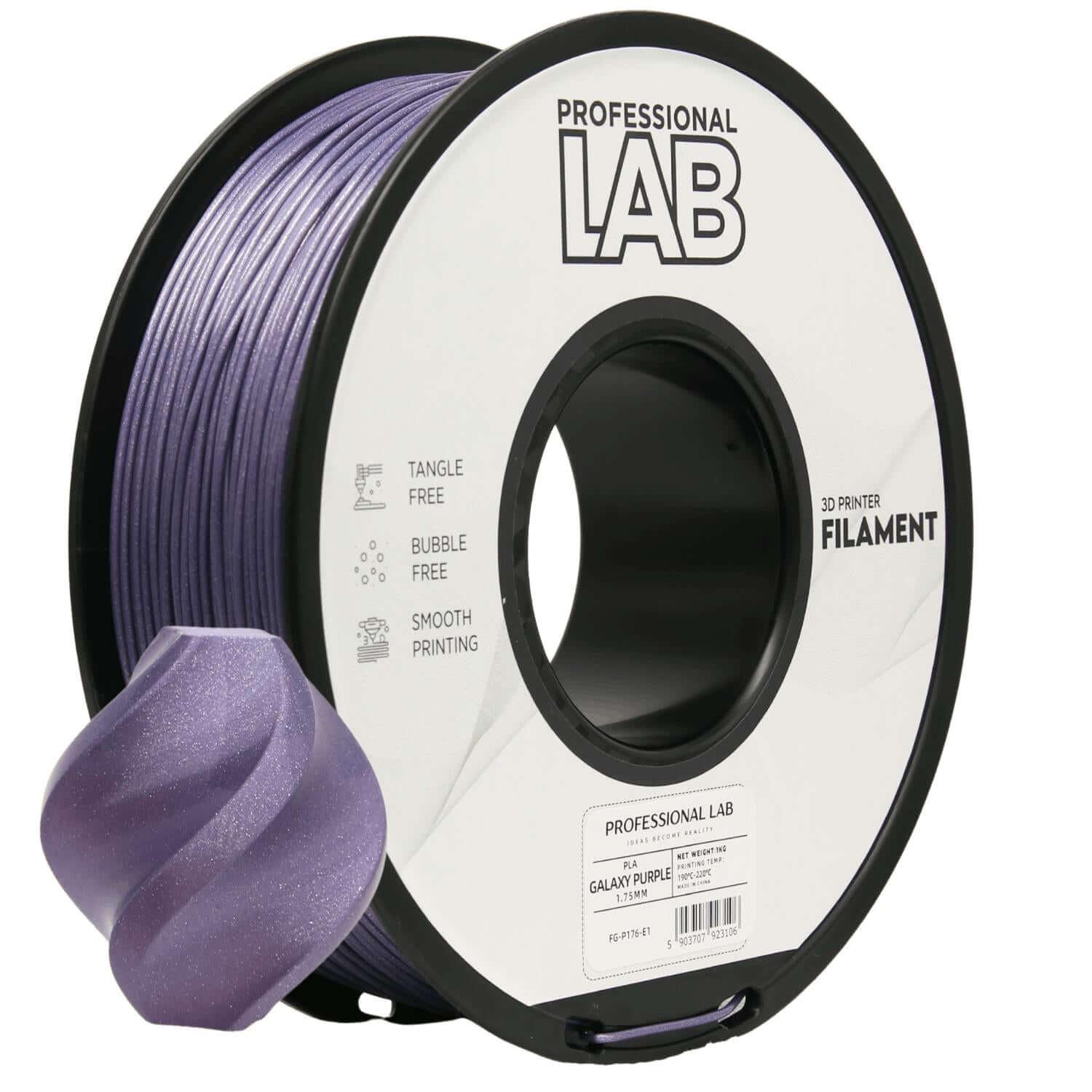 Professional Lab PLA Galaxy – Glitzerfilament mit Effekt auf Spule für 3D-Druck