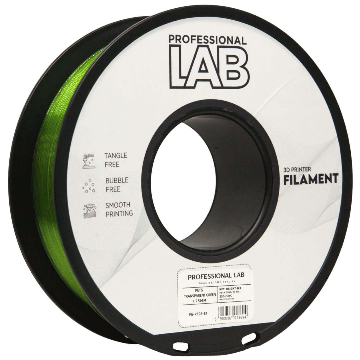 Professional Lab PETG für funktionale Druckteile auf einer Spule für 3D-Druck-Anwendungen.