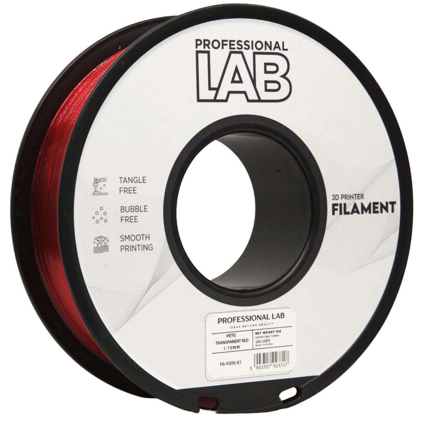  Professional Lab PETG für funktionale Druckteile, braunes 3D-Druck Filament auf der Rolle.