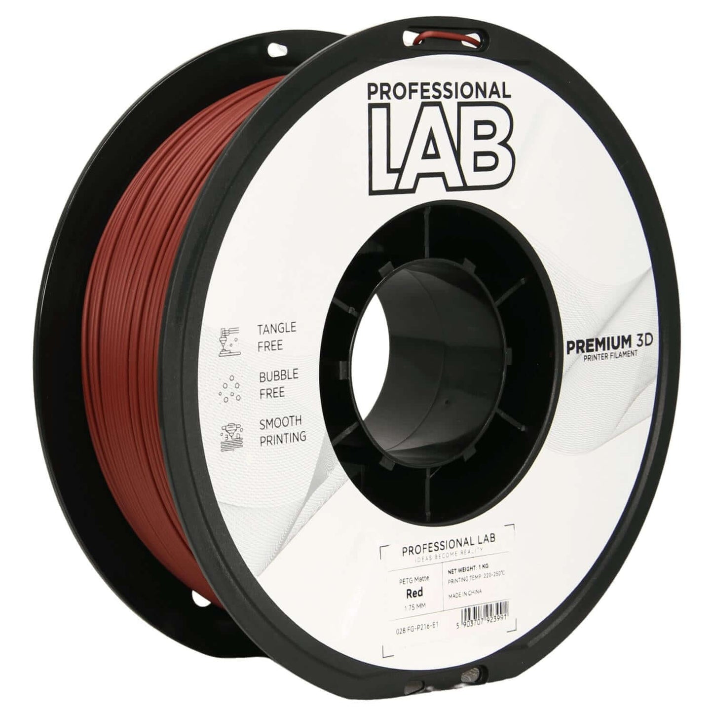 Professional Lab PETG Matte – Mattes PETG-Filament auf Spule für 3D-Druck Projekte.