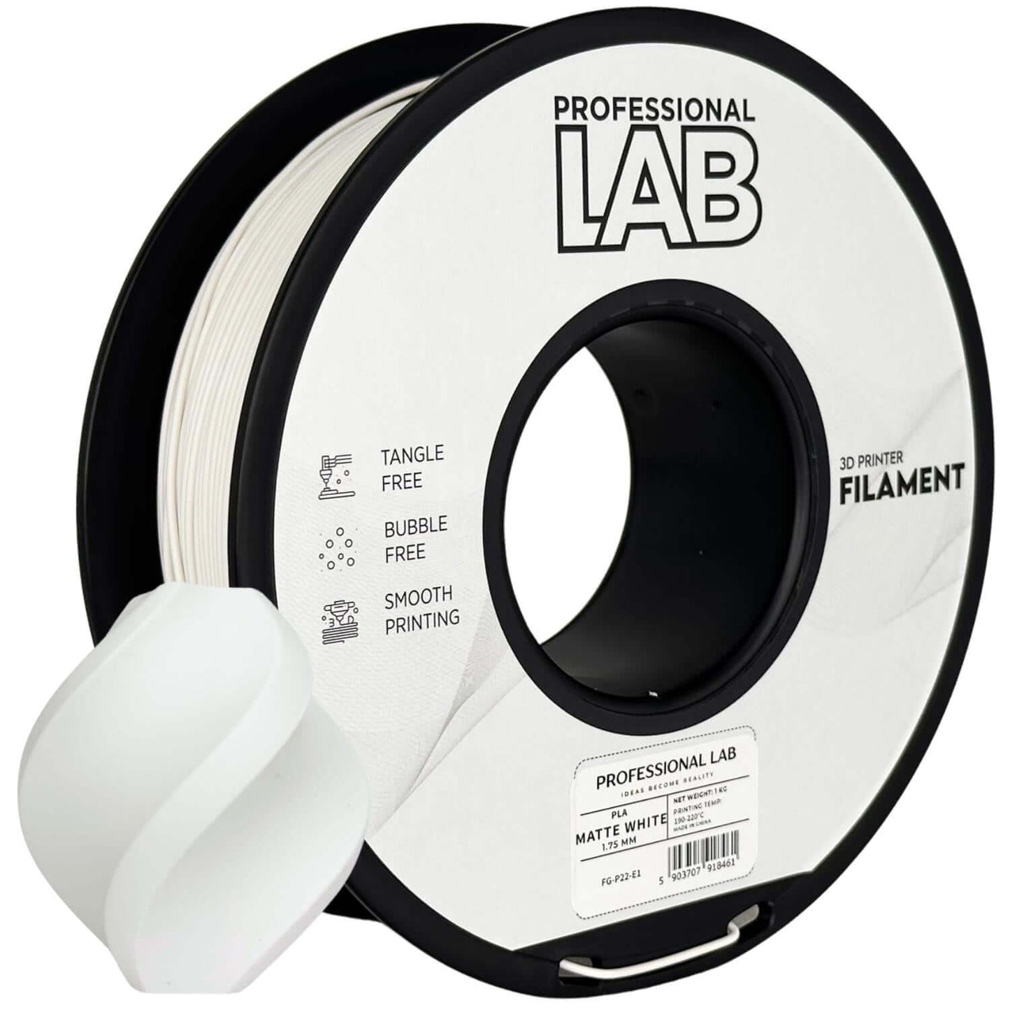 Professional Lab PLA matte – Mattes PLA-Filament auf Rolle für 3D-Druck, ideal für hochqualitative Druckergebnisse