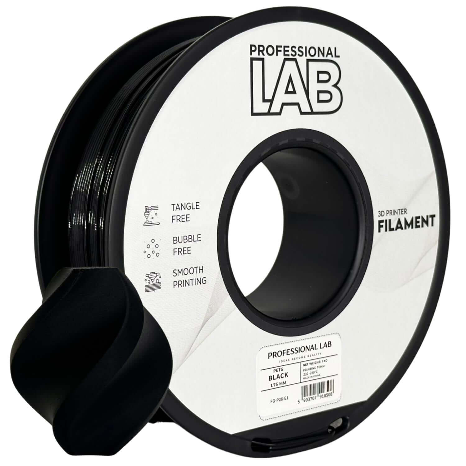 Professional Lab PETG für funktionale Druckteile auf einer Spule, geeignet für 3D-Druck.
