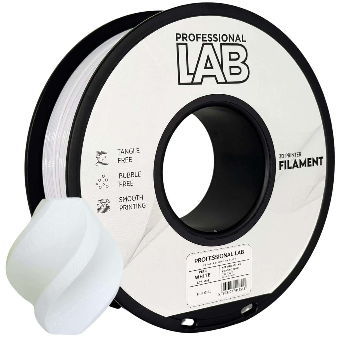  Professional Lab PETG für funktionale Druckteile, braunes 3D-Druck Filament auf der Rolle.