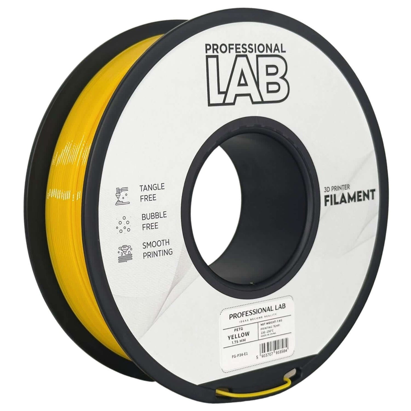  Professional Lab PETG für funktionale Druckteile, braunes 3D-Druck Filament auf der Rolle.
