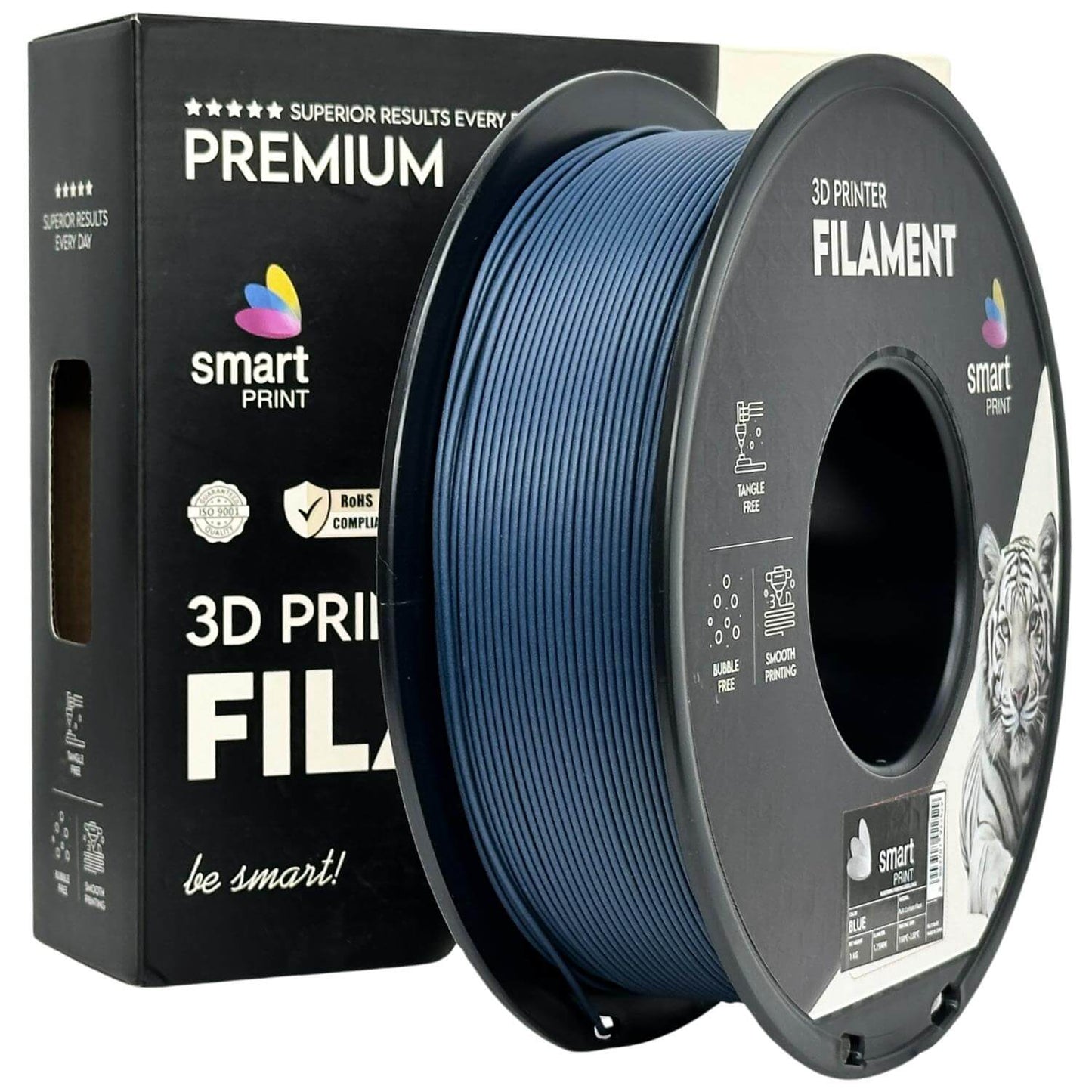 Smart Print PLA Carbon Fiber für formstabile Druckteile - hochwertiges 3D-Druck Filament auf Rolle.