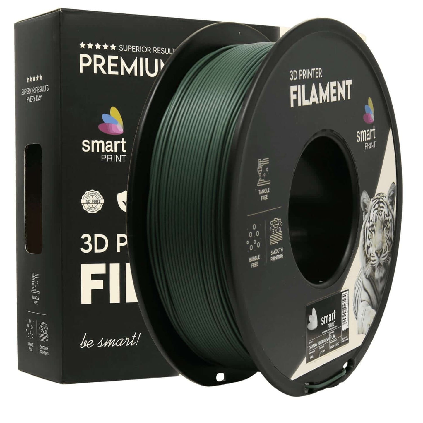 Smart Print PLA Carbon Fiber für formstabile Druckteile auf einer Rolle für 3D-Druck